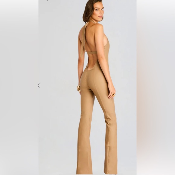 RETROFETE CYNTHIA COATED DENIM JUMPSUIT - never been worn - Picture 4 of 6